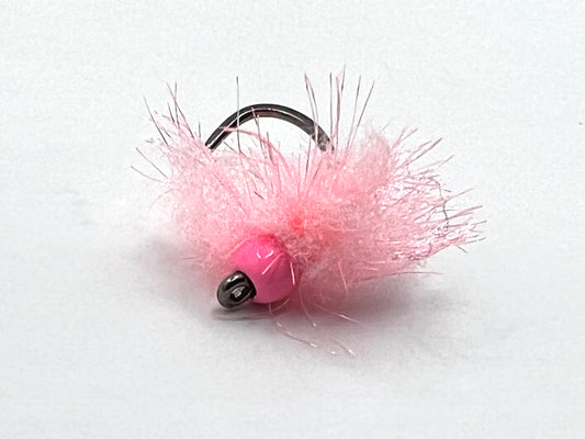 Size 12 Fire Pink Tungsten Eggs