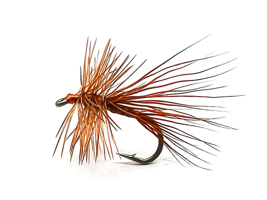 Size 14 Burnt Orange North Branch Caddis Dry Flies
