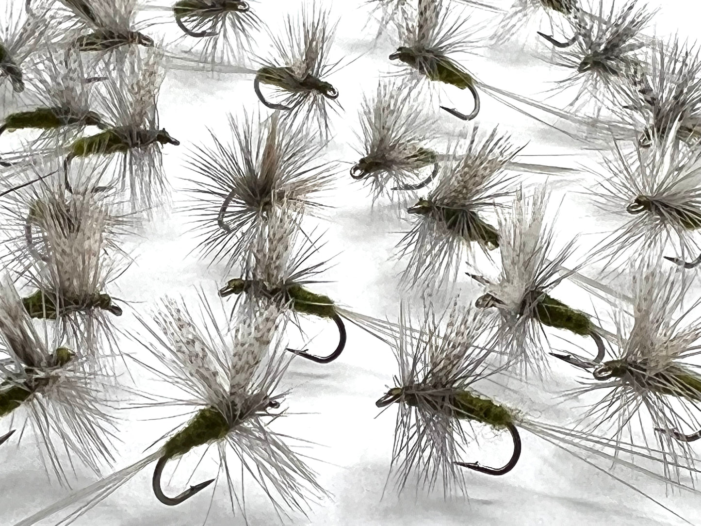 Size 16 Catskills-style Blue Wing Olive Dry Flies
