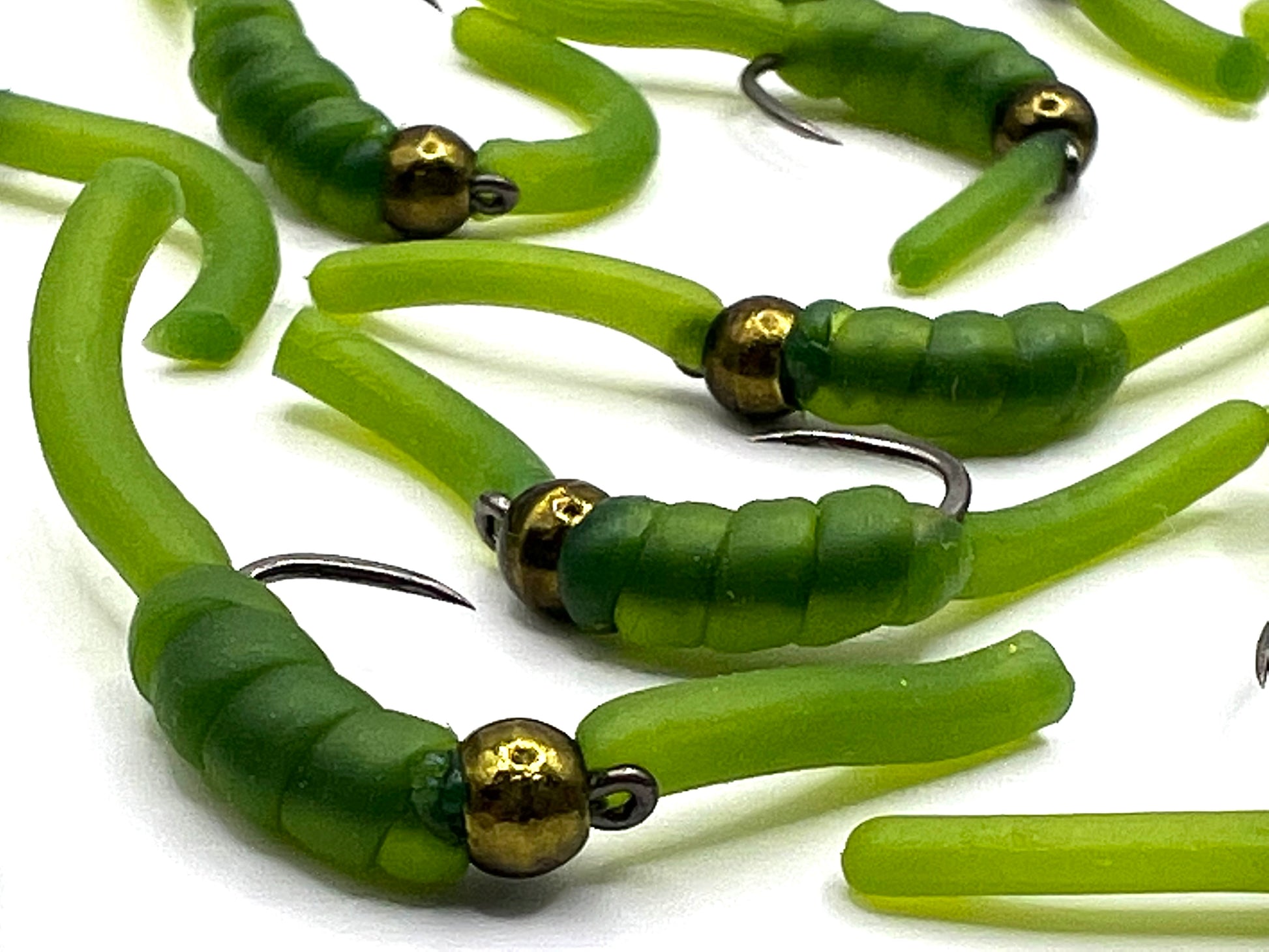Dark Olive Squirmy Worms