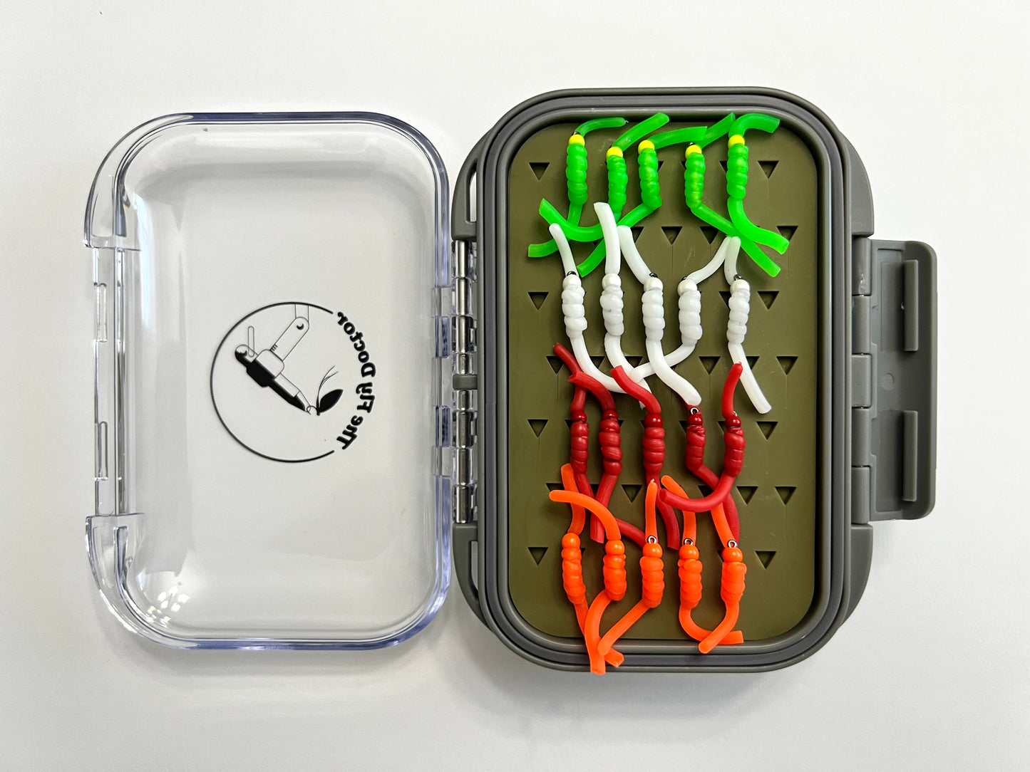 Tungsten Squirmy Silicone Fly Box #1