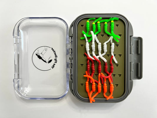 Tungsten Squirmy Silicone Fly Box #1