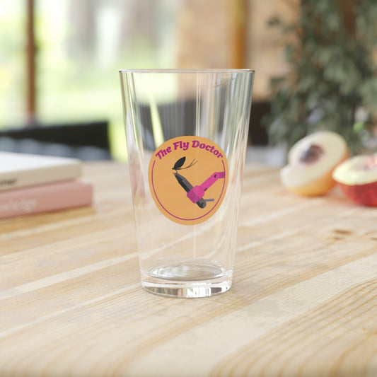 Fly Doctor Logo Pint Glass, 16oz