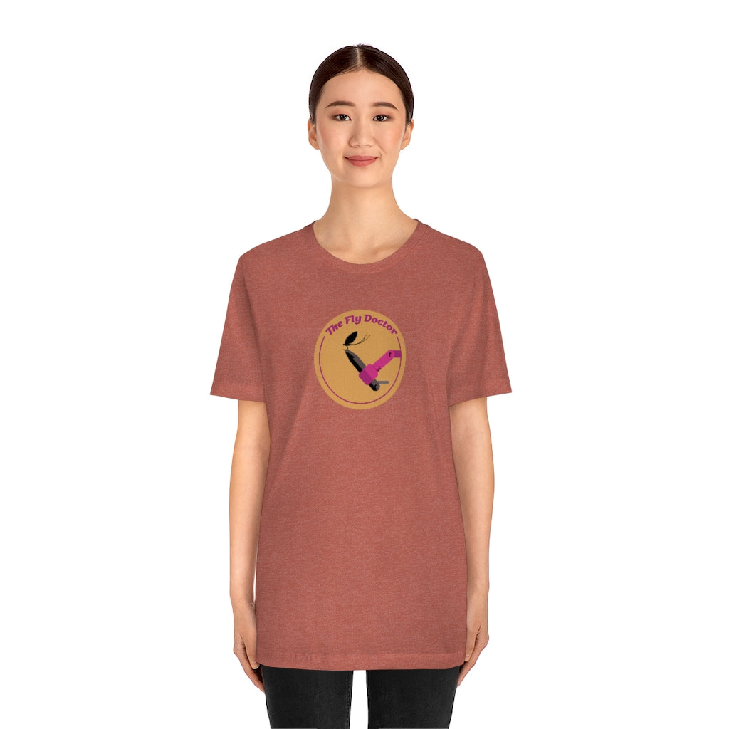 Fly Doctor Logo Adult Unisex Jersey Short Sleeve Tee