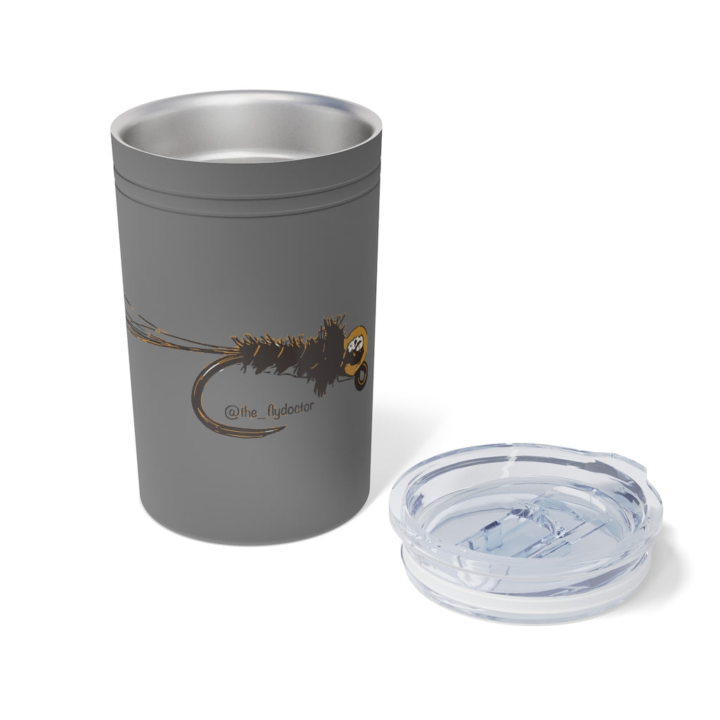 Peacock Frenchie Vacuum Tumbler & Insulator, 11oz.