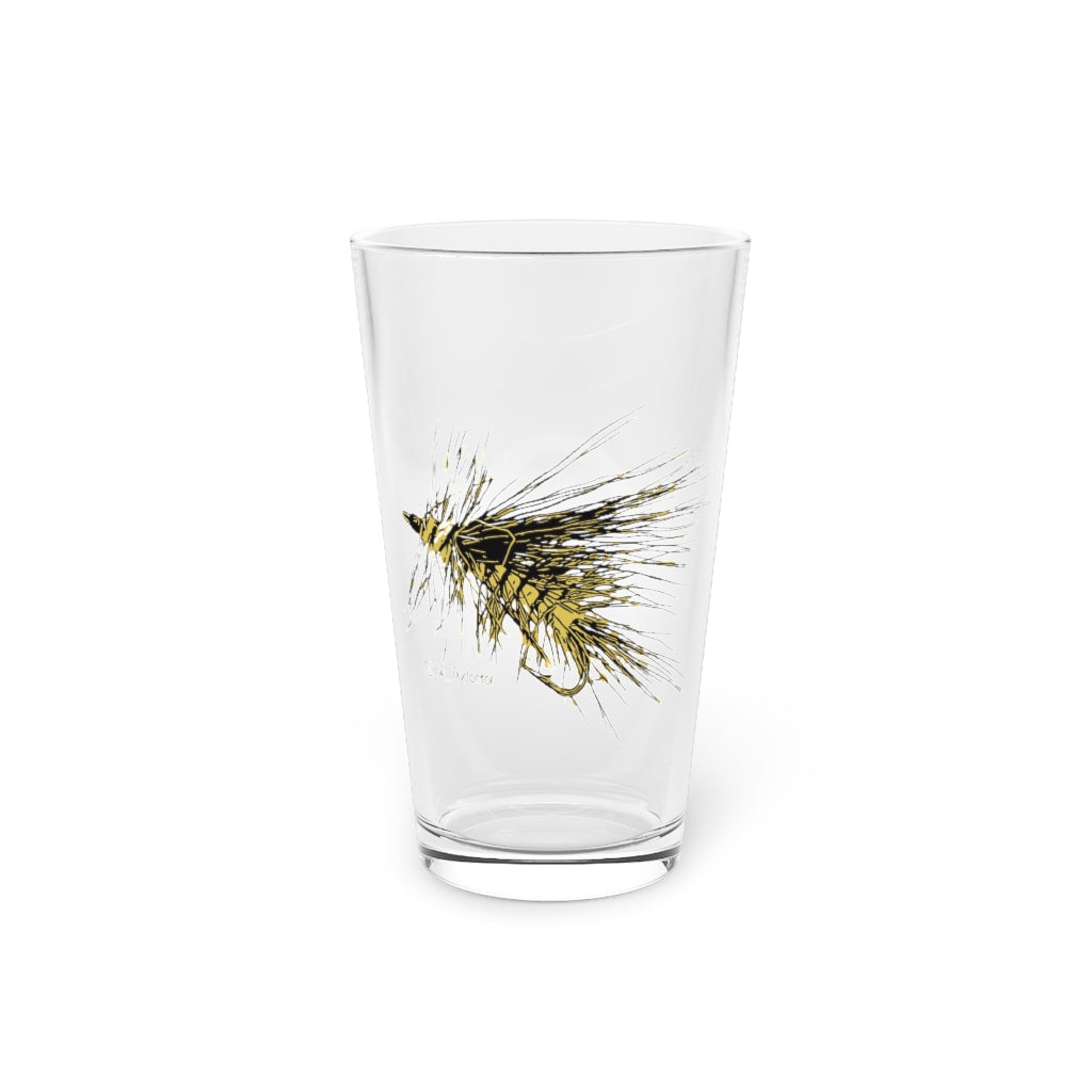 Yellow Stimulator Pint Glass, 16oz