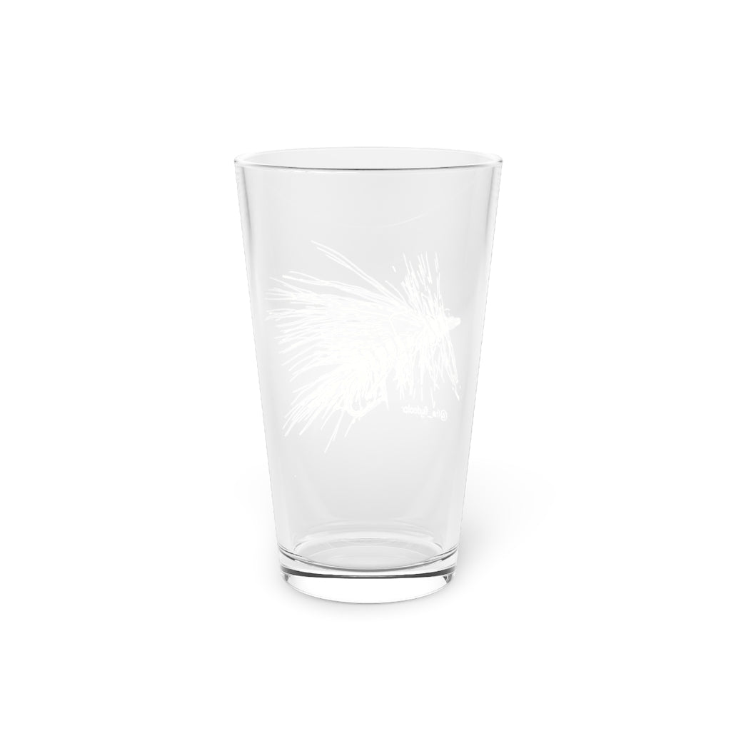 Yellow Stimulator Pint Glass, 16oz