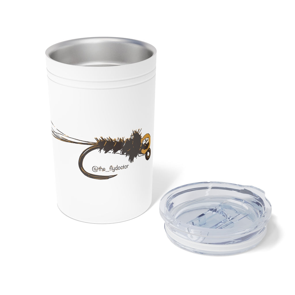 Peacock Frenchie Vacuum Tumbler & Insulator, 11oz.