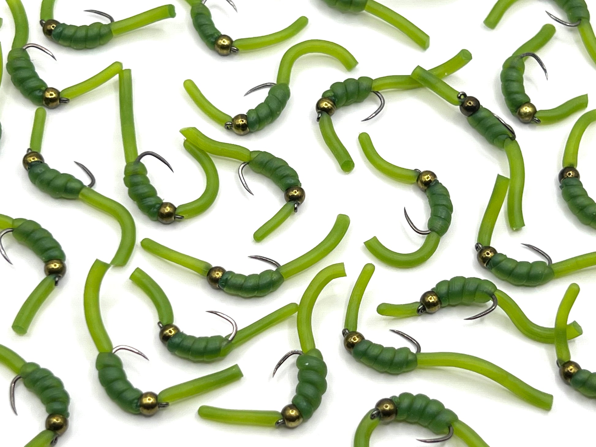 Dark Olive Squirmy Worms