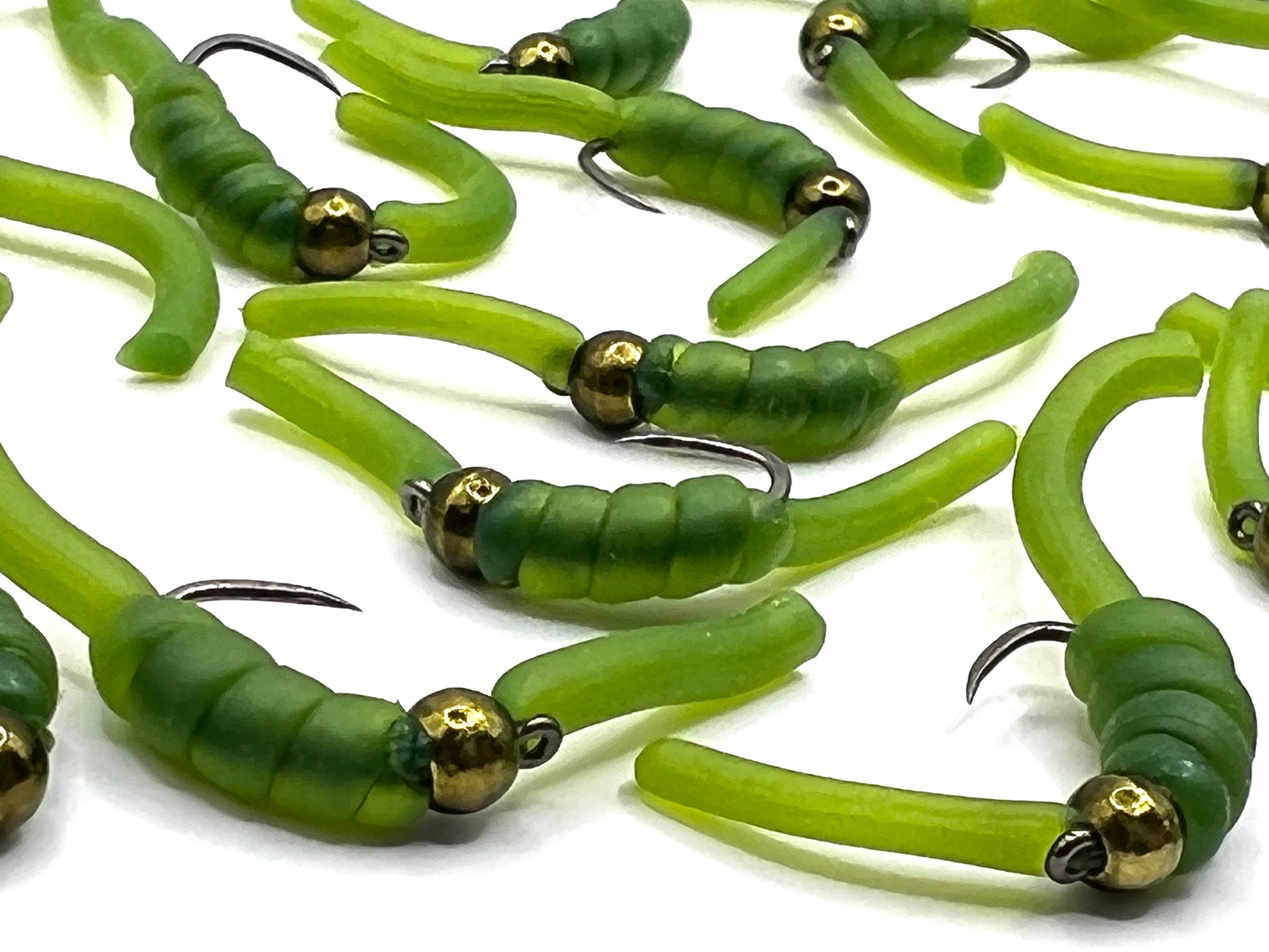 Dark Olive Squirmy Worms