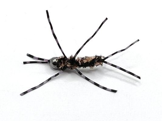 Coffee Black Pat’s Stoneflies Size 8: gefiederter Körper, mehrere Stachelhaken