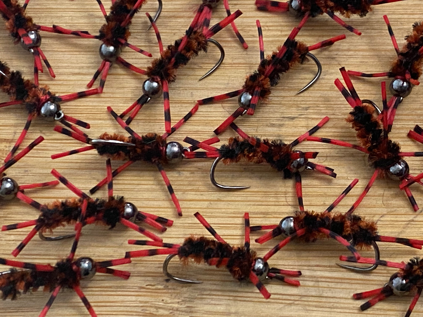 Tobacco Red Mini Pat's Rubber Leg Stoneflies