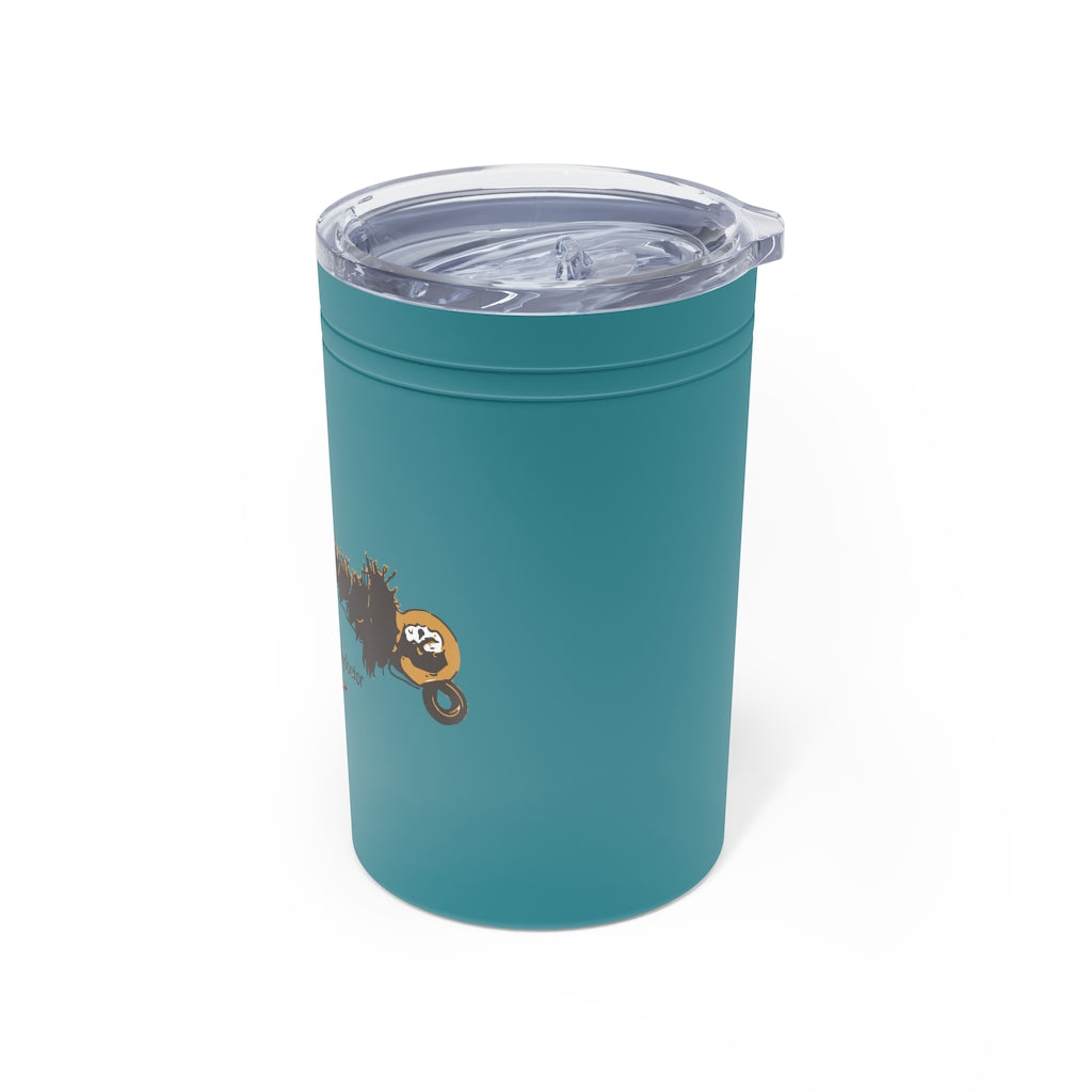 Peacock Frenchie Vacuum Tumbler & Insulator, 11oz.