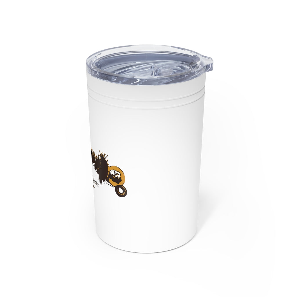 Peacock Frenchie Vacuum Tumbler & Insulator, 11oz.