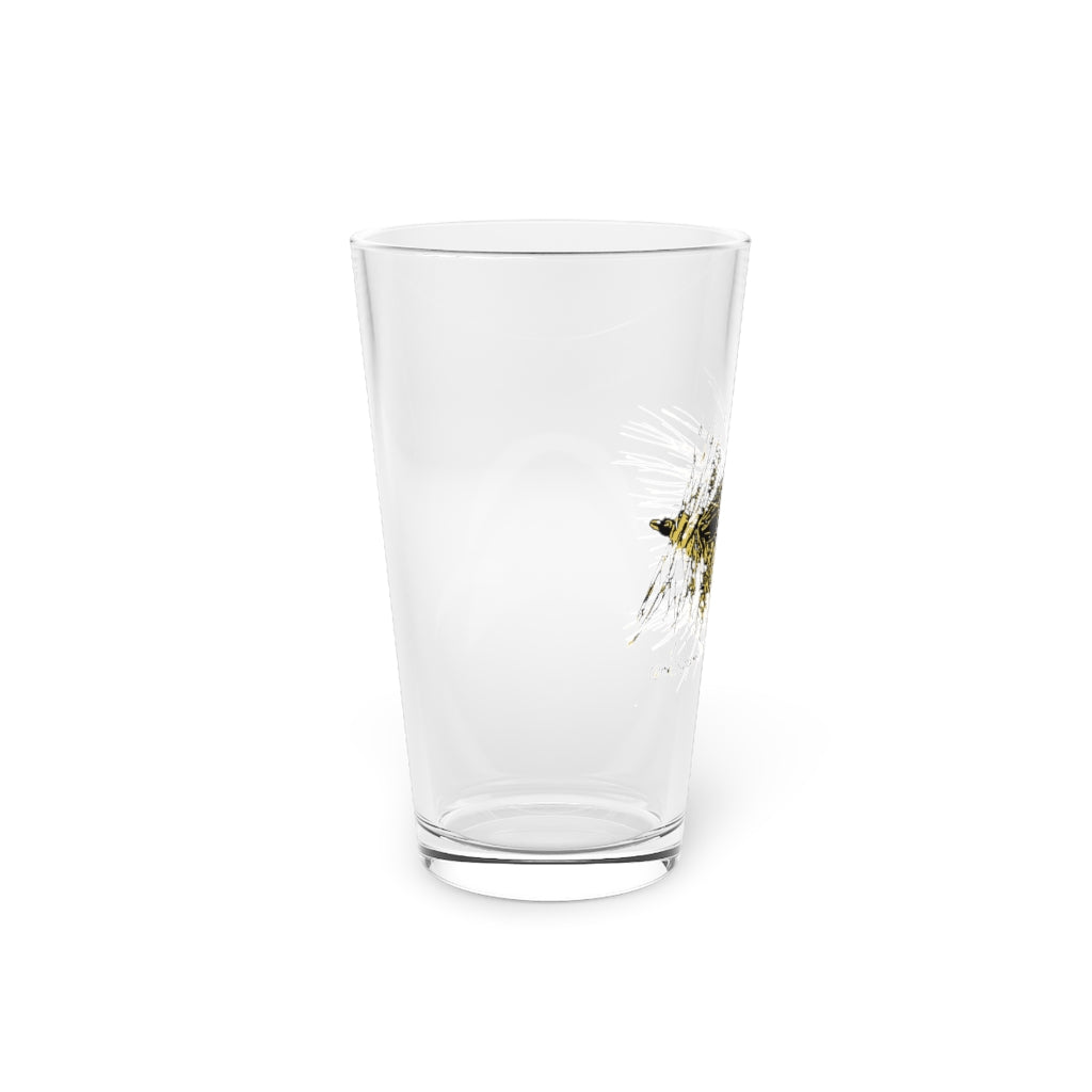 Yellow Stimulator Pint Glass, 16oz
