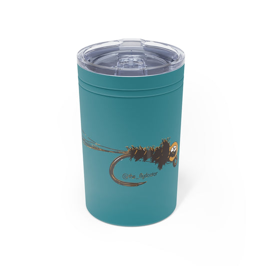 Peacock Frenchie Vacuum Tumbler & Insulator, 11oz.
