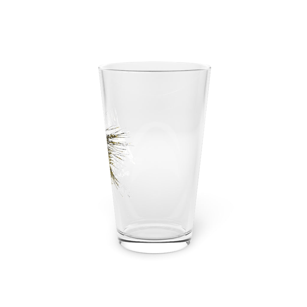 Yellow Stimulator Pint Glass, 16oz