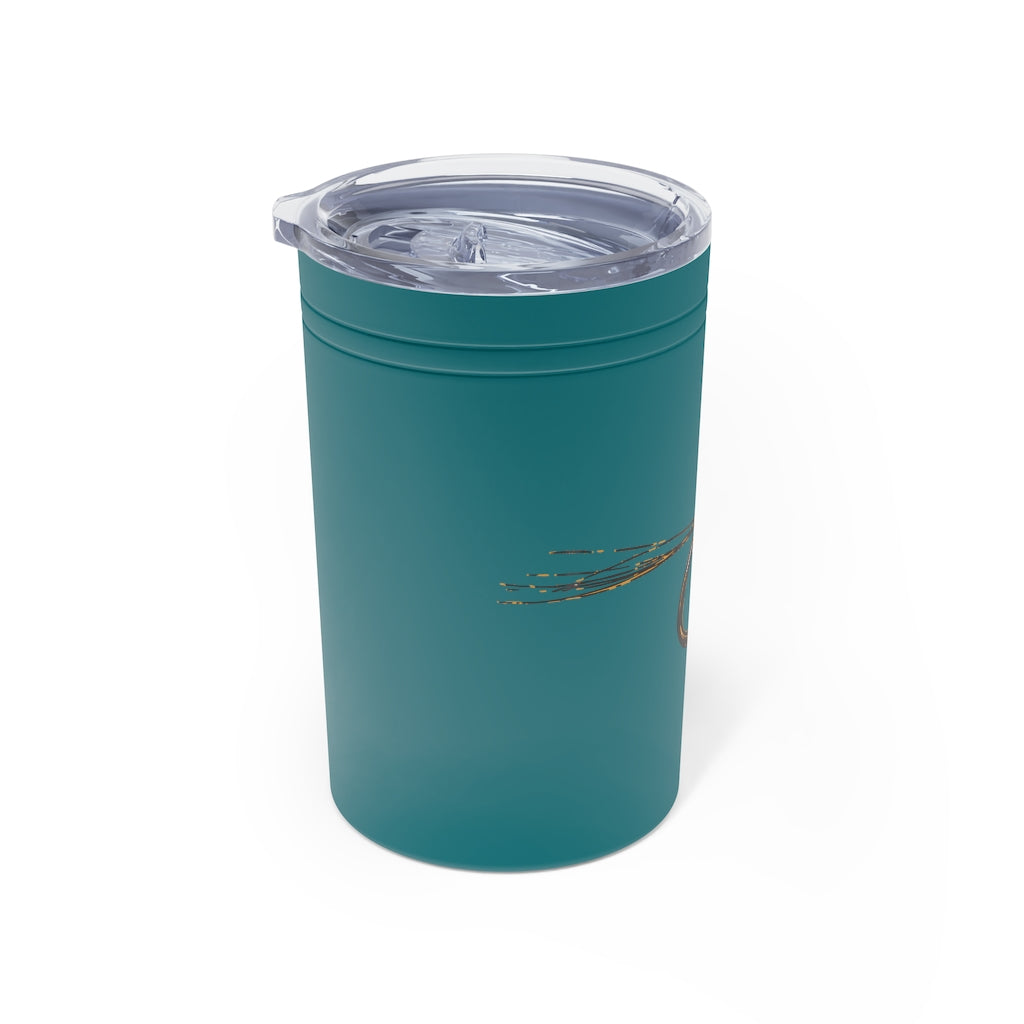 Peacock Frenchie Vacuum Tumbler & Insulator, 11oz.