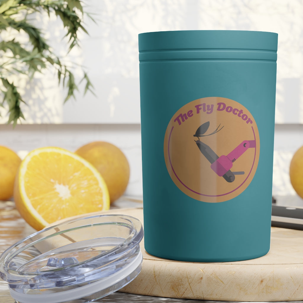 Fly Doctor Logo Vacuum Tumbler & Insulator, 11oz.