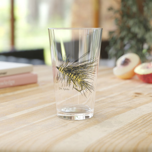 Yellow Stimulator Pint Glass, 16oz