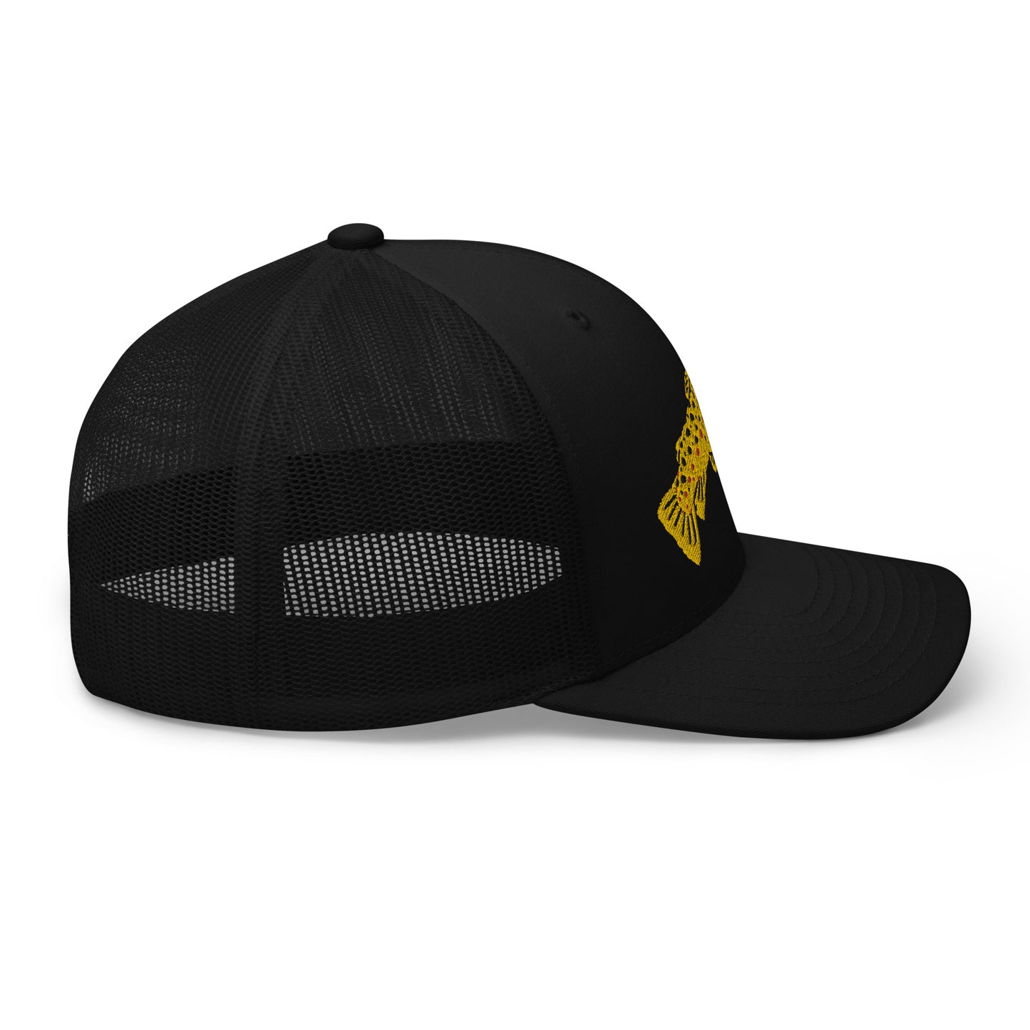 Unisex Adult Brown Trout Trucker Hat | Yupoong 6606