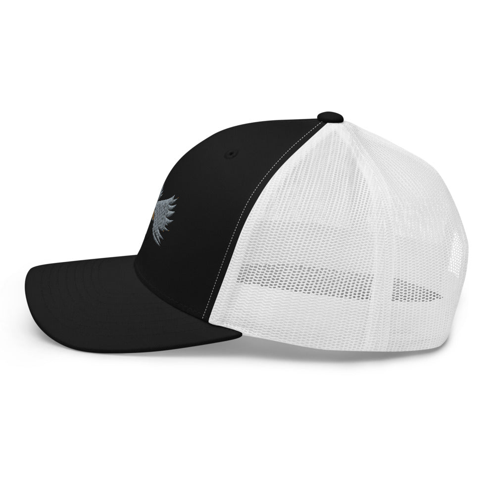 Unisex Adult Gray Caddis Retro Trucker Hat | Yupoong 6606