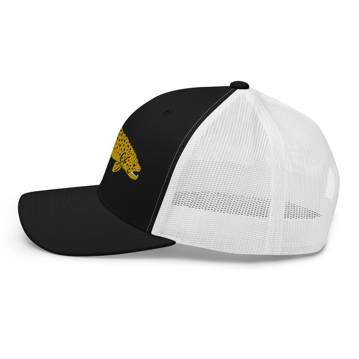 Unisex Adult Brown Trout Trucker Hat | Yupoong 6606