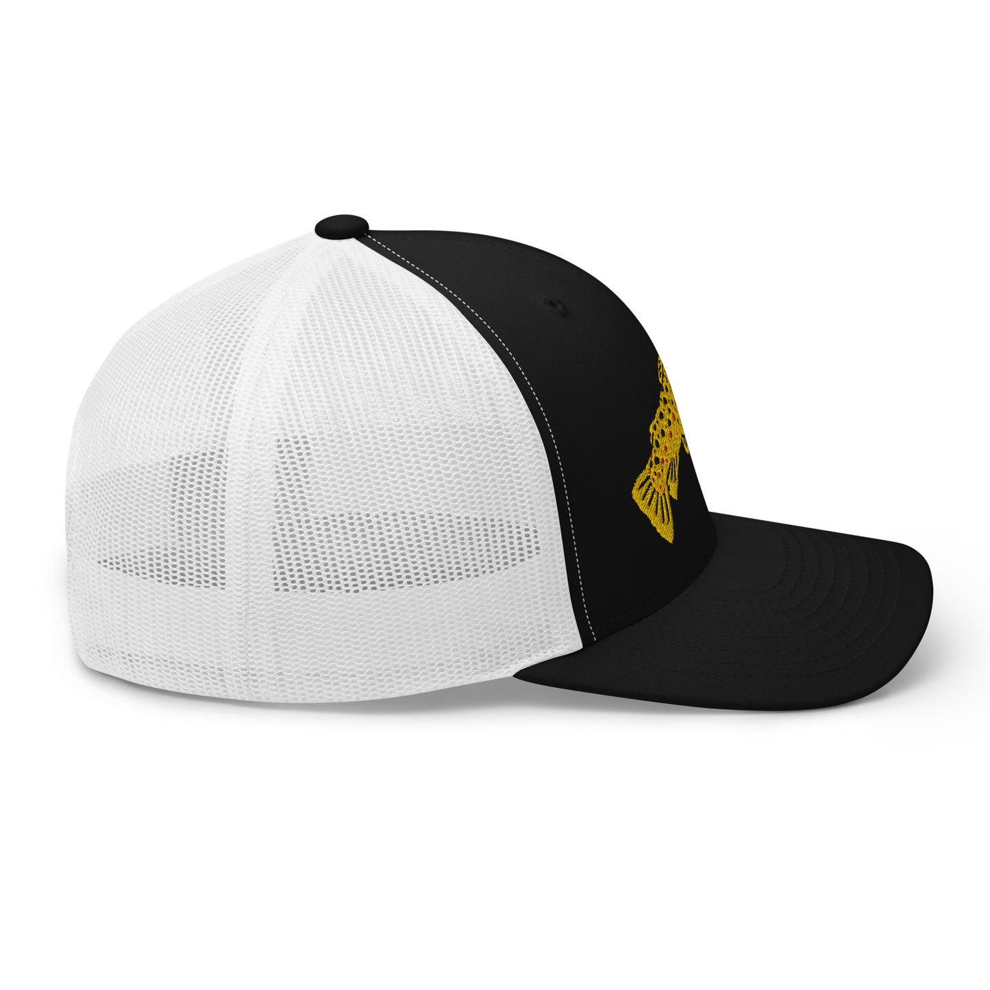 Unisex Adult Brown Trout Trucker Hat | Yupoong 6606