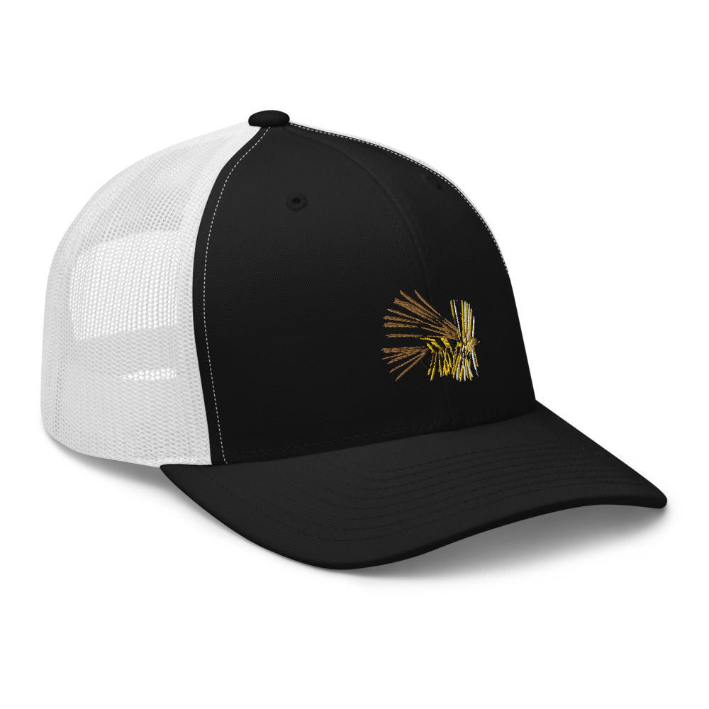 Unisex Adult Yellow Stimulator Retro Trucker Hat | Yupoong 6606