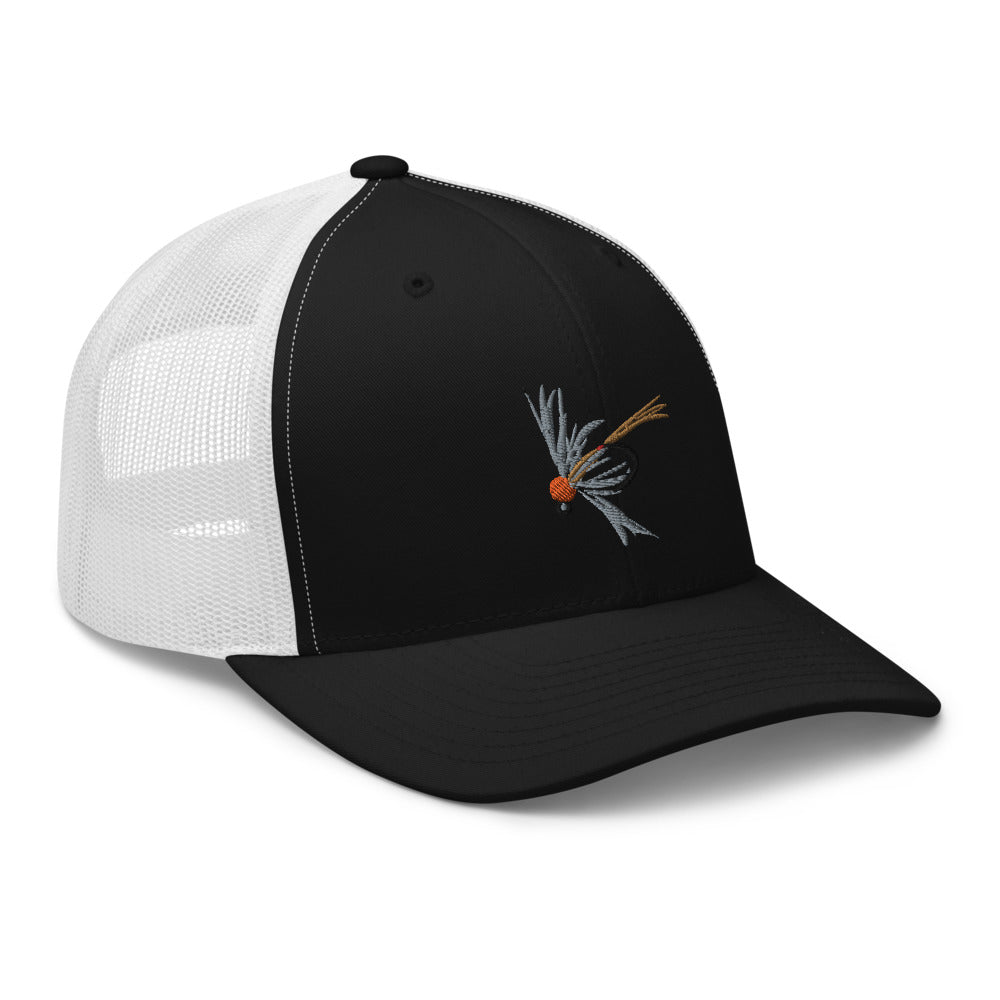 Unisex Adult Soft Hackle Pheasant Tail Retro Trucker Hat | Yupoong 6606