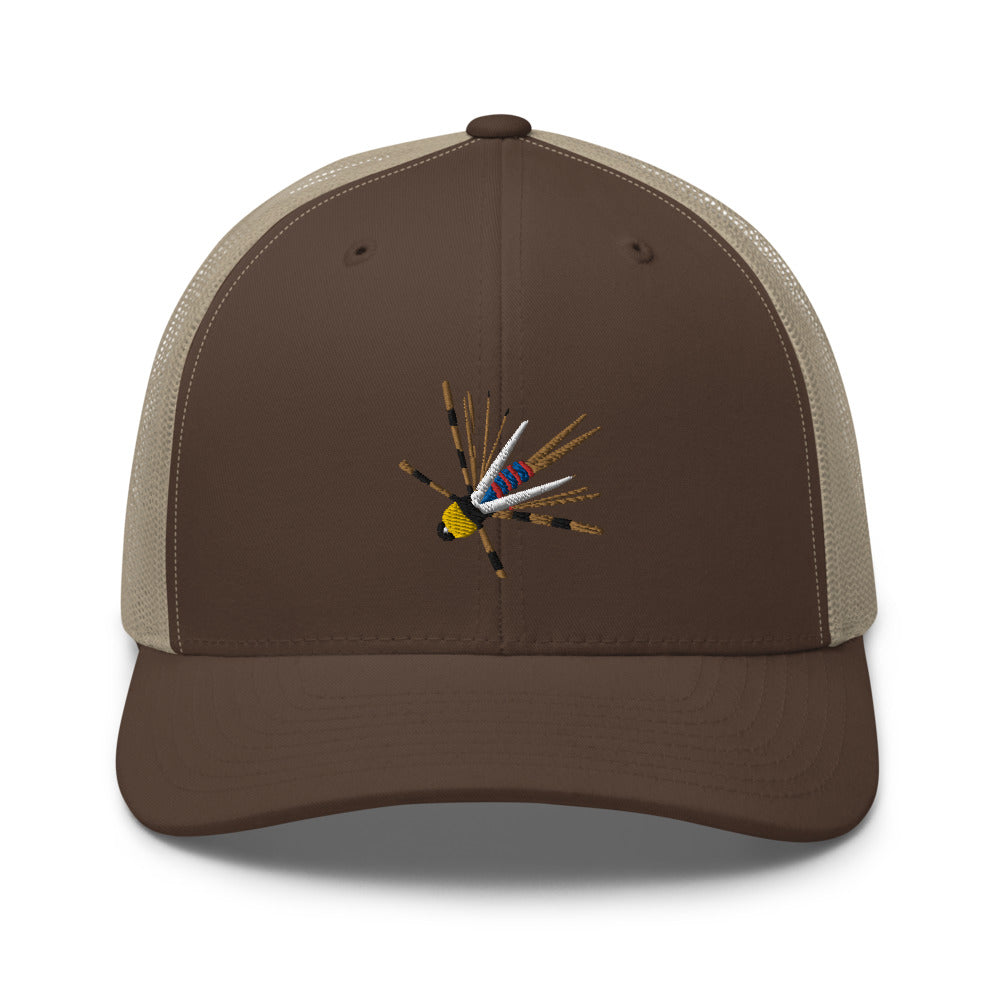 Unisex Adult Montana Prince Nymph Retro Trucker Hat | Yupoong 6606