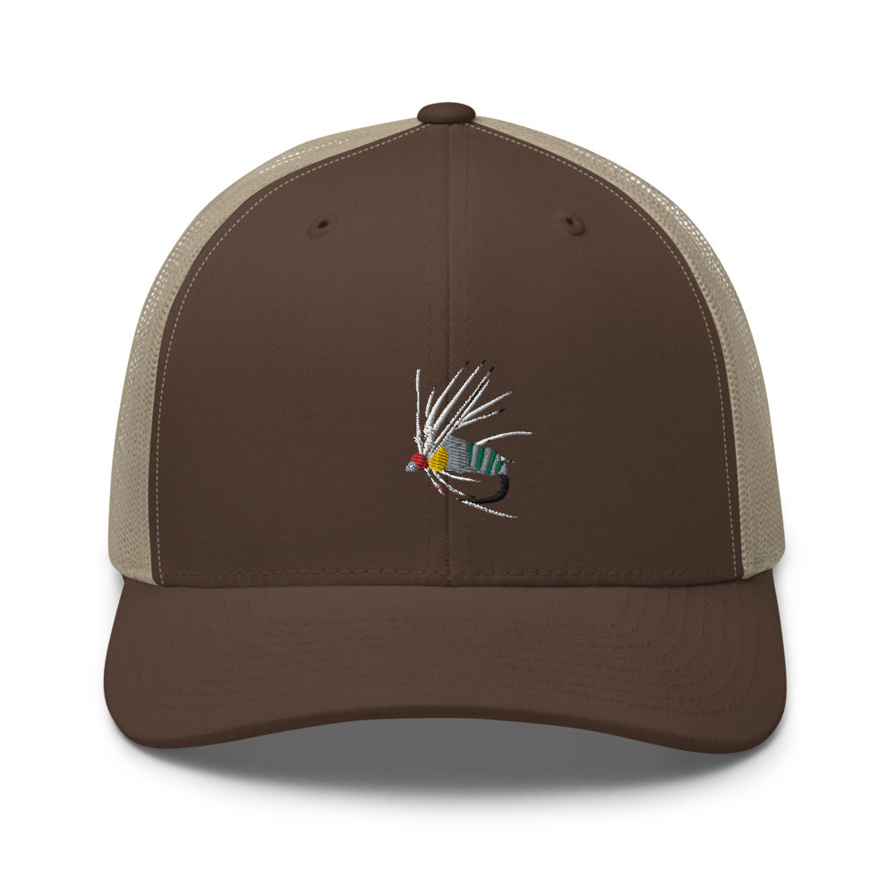 Unisex Adult Holy Grail Caddis Emerger Retro Trucker Hat | Yupoong 6606