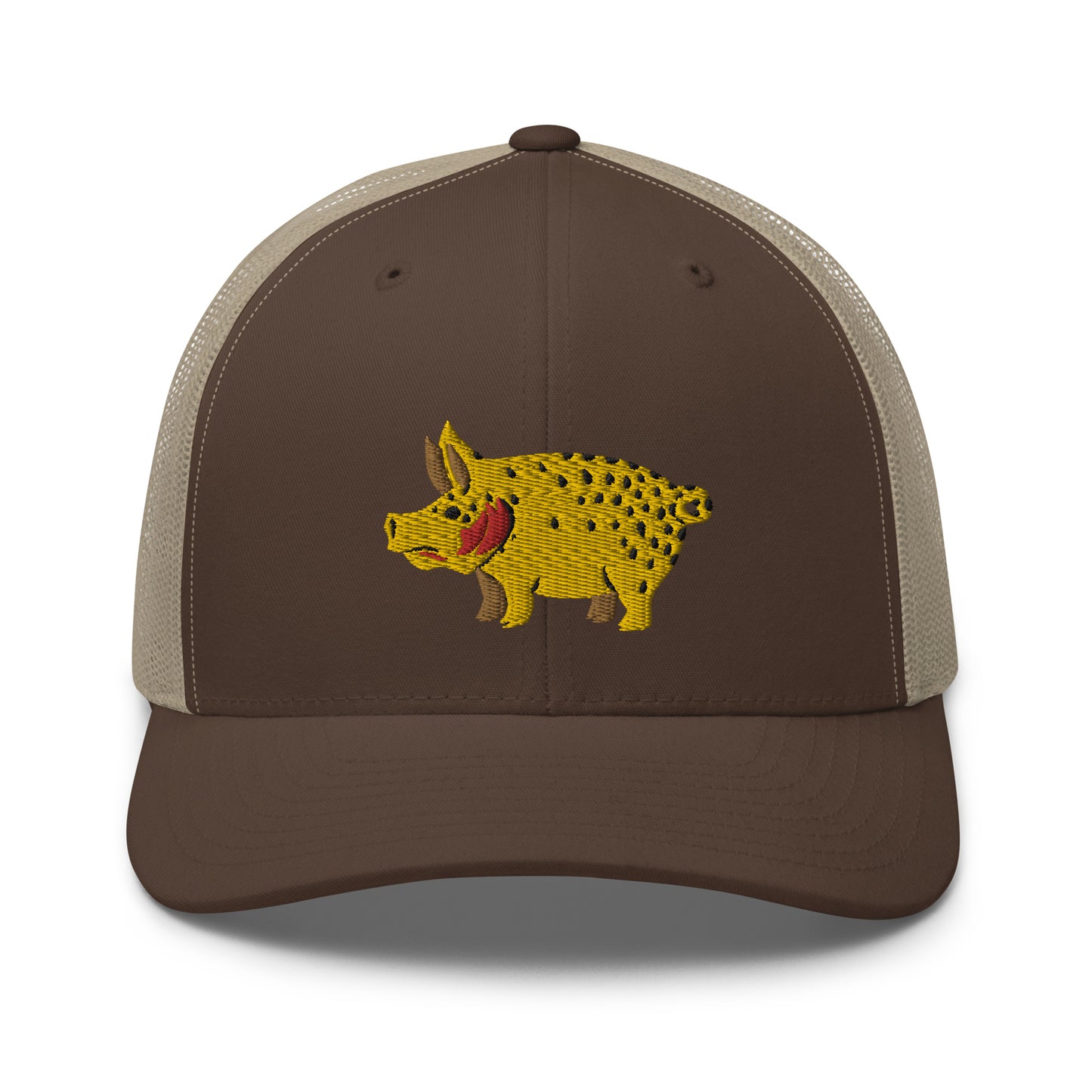 Unisex Adult Cutthroat Pig Trucker Hat | Yupoong 6606