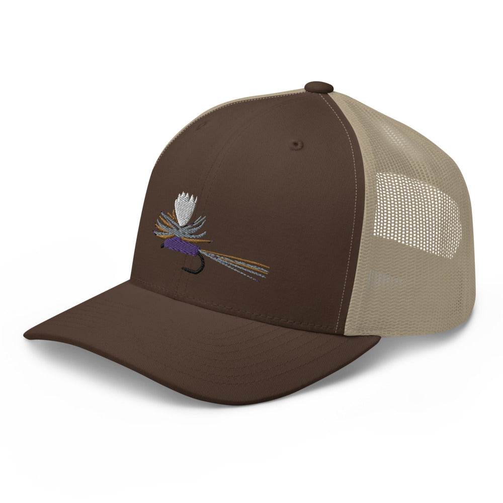 Unisex Adult Purple Haze Retro Trucker Hat | Yupoong 6606