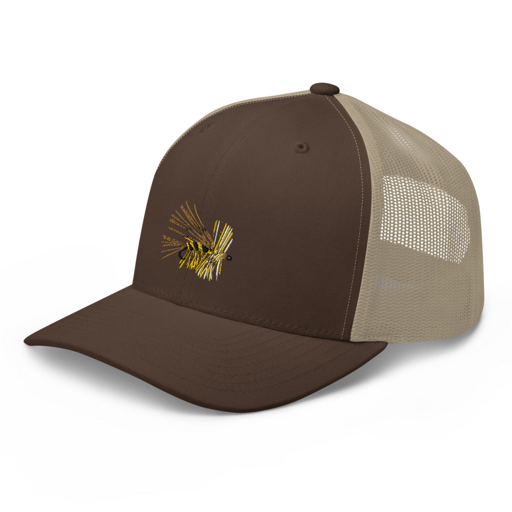 Unisex Adult Yellow Stimulator Retro Trucker Hat | Yupoong 6606