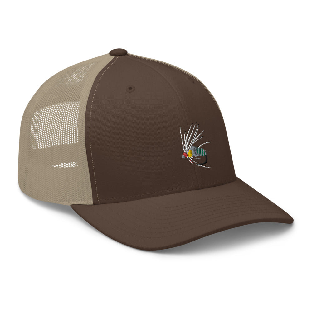 Unisex Adult Holy Grail Caddis Emerger Retro Trucker Hat | Yupoong 6606