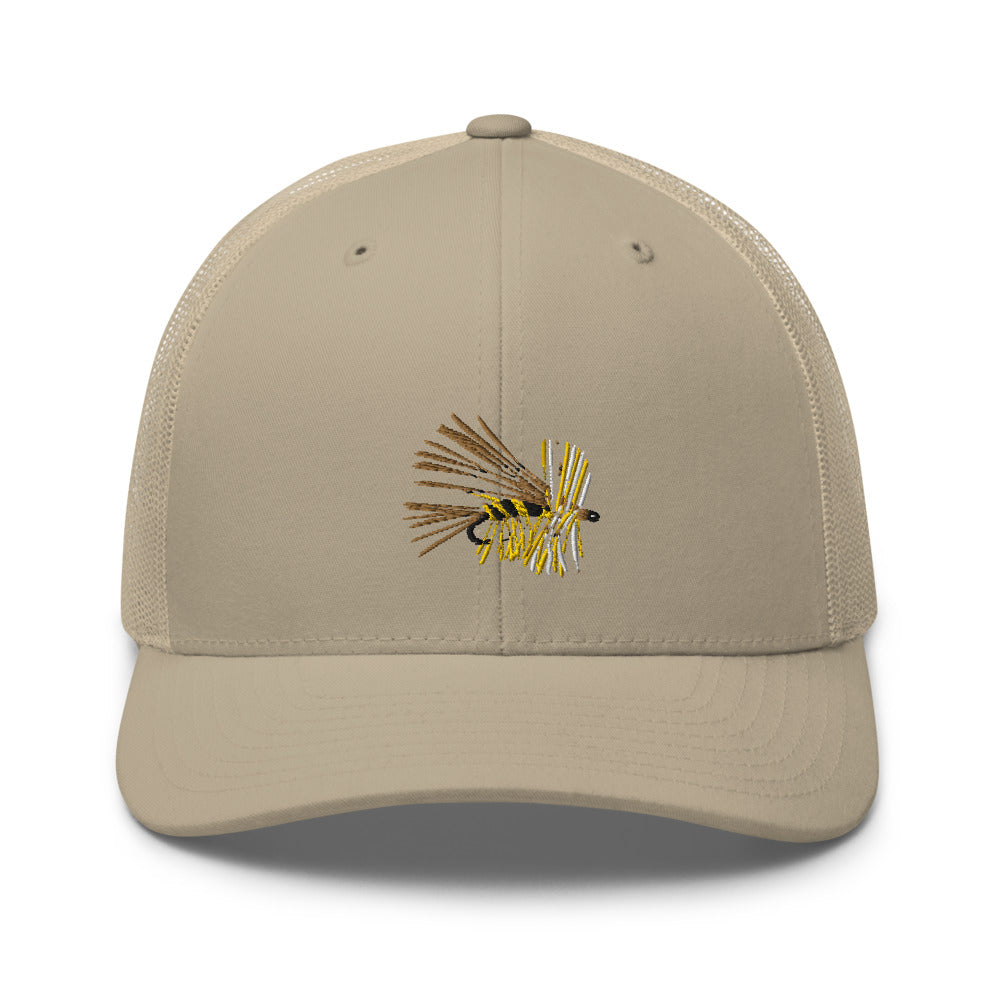 Unisex Adult Yellow Stimulator Retro Trucker Hat | Yupoong 6606