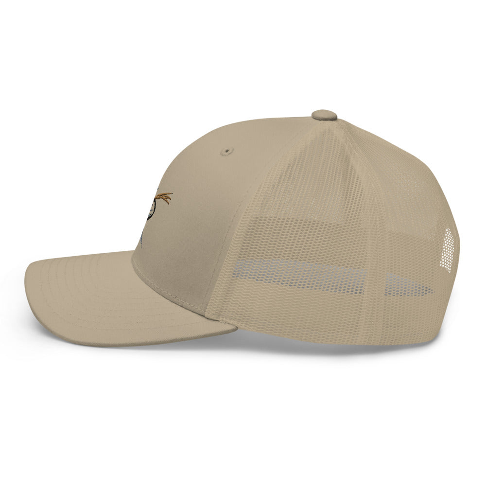 Unisex Adult Soft Hackle Pheasant Tail Retro Trucker Hat | Yupoong 6606