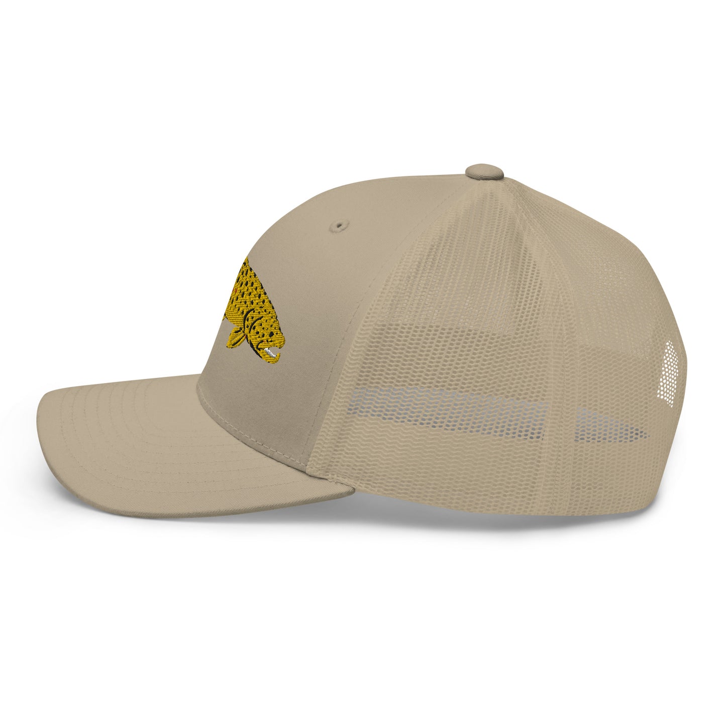 Unisex Adult Brown Trout Trucker Hat | Yupoong 6606