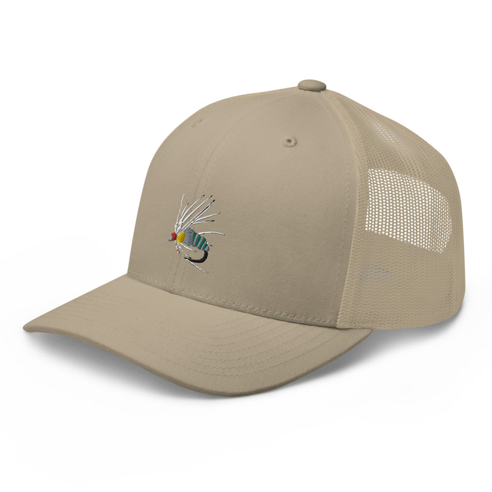 Unisex Adult Holy Grail Caddis Emerger Retro Trucker Hat | Yupoong 6606