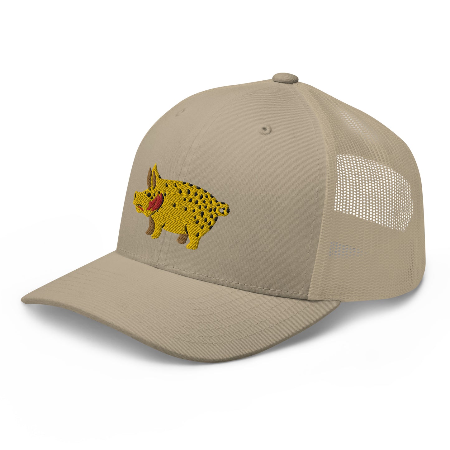 Unisex Adult Cutthroat Pig Trucker Hat | Yupoong 6606