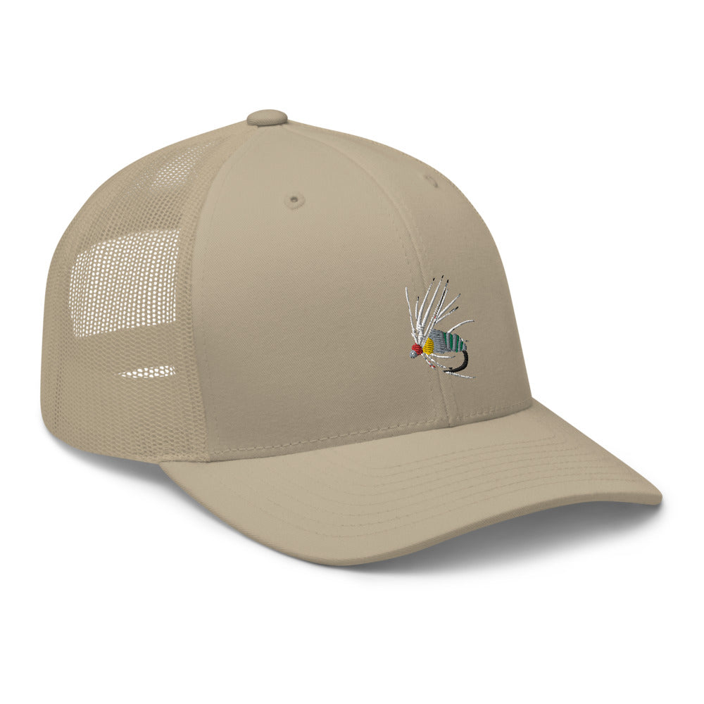 Unisex Adult Holy Grail Caddis Emerger Retro Trucker Hat | Yupoong 6606
