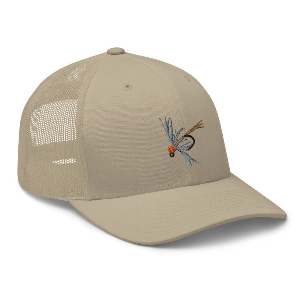 Unisex Adult Soft Hackle Pheasant Tail Retro Trucker Hat | Yupoong 6606