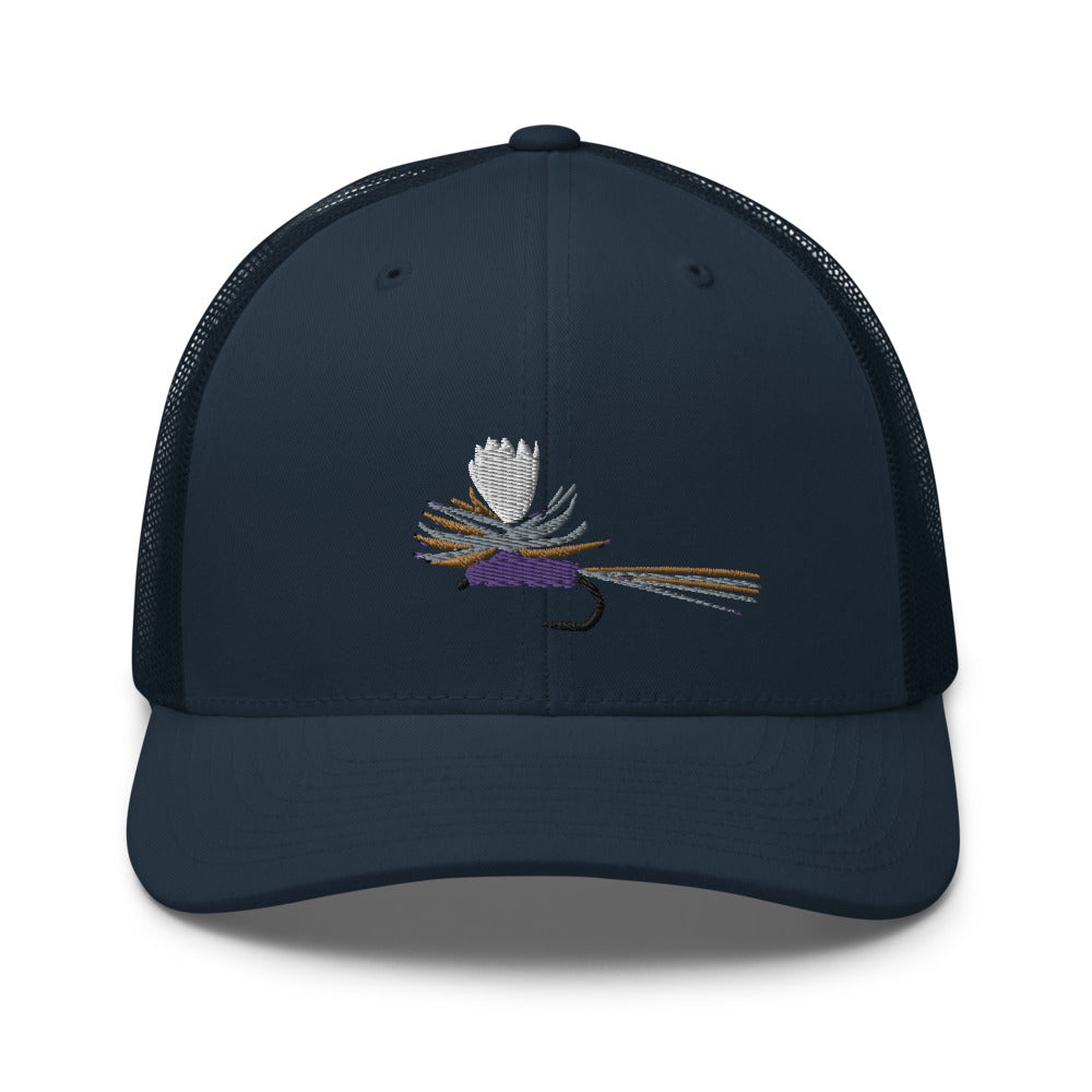 Unisex Adult Purple Haze Retro Trucker Hat | Yupoong 6606