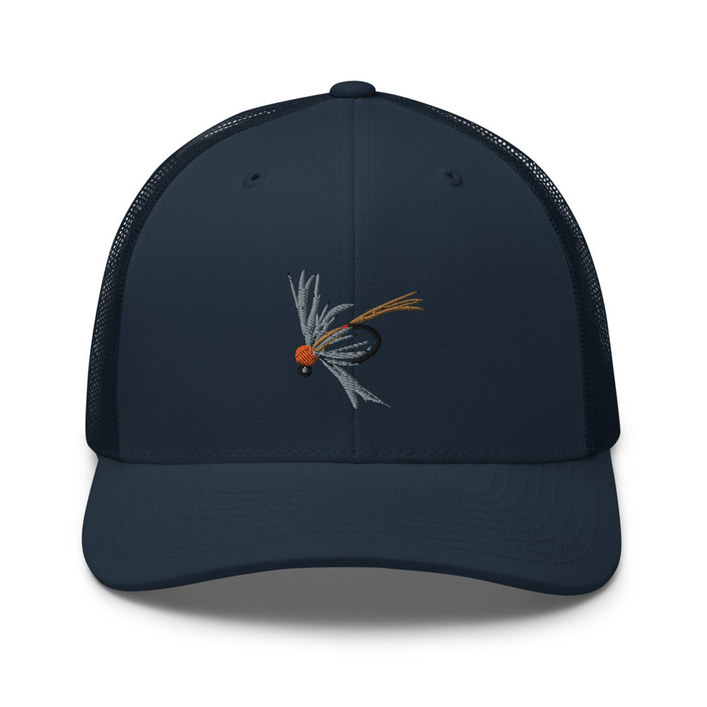 Unisex Adult Soft Hackle Pheasant Tail Retro Trucker Hat | Yupoong 6606
