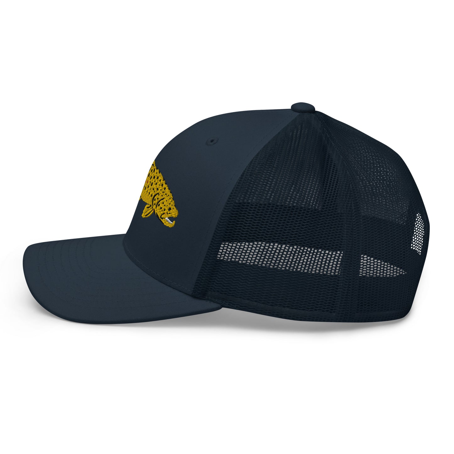 Unisex Adult Brown Trout Trucker Hat | Yupoong 6606
