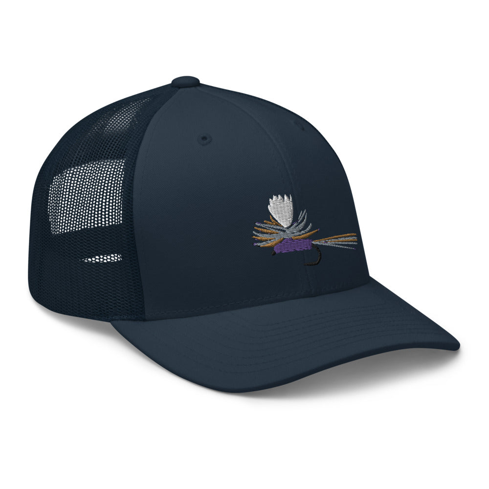 Unisex Adult Purple Haze Retro Trucker Hat | Yupoong 6606