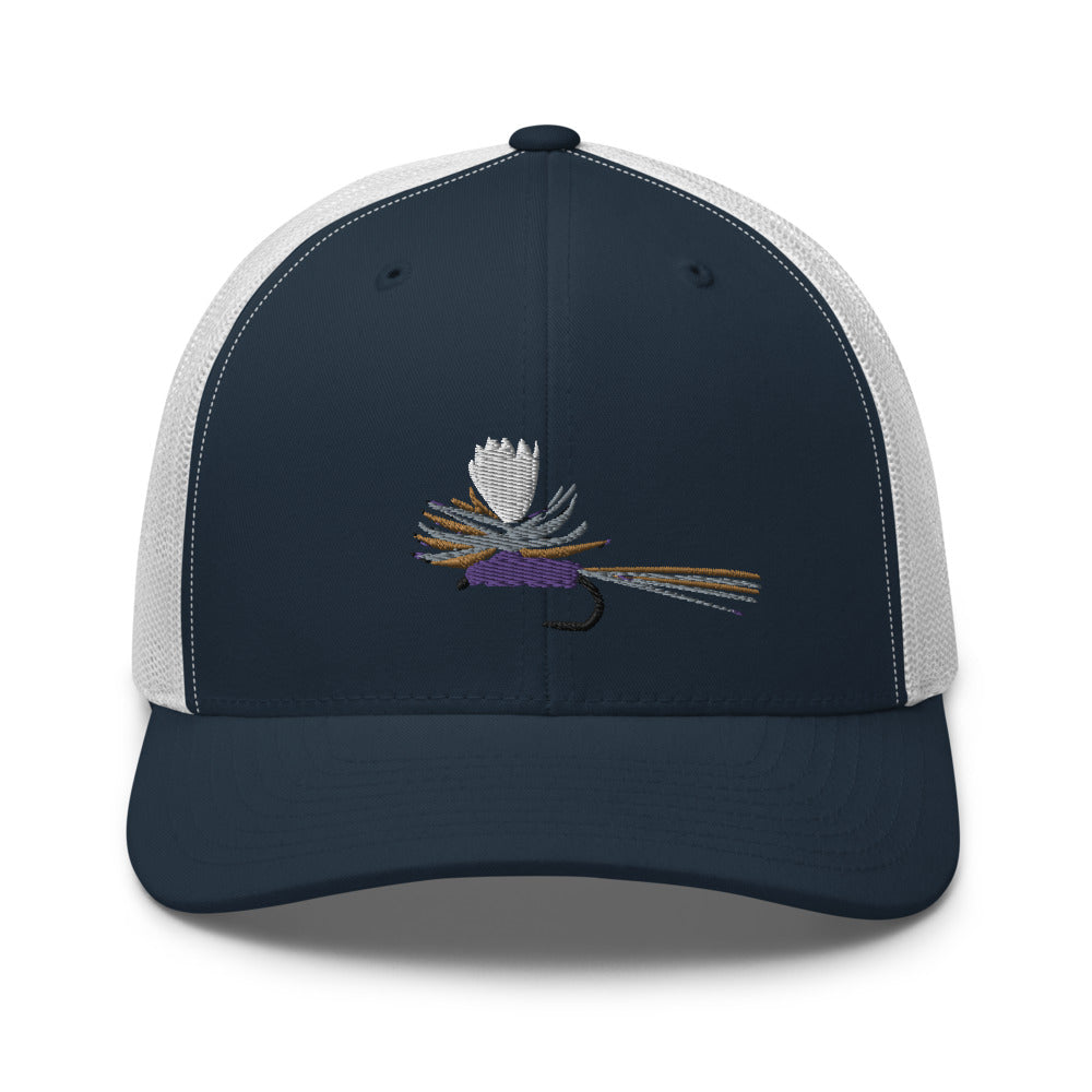 Unisex Adult Purple Haze Retro Trucker Hat | Yupoong 6606