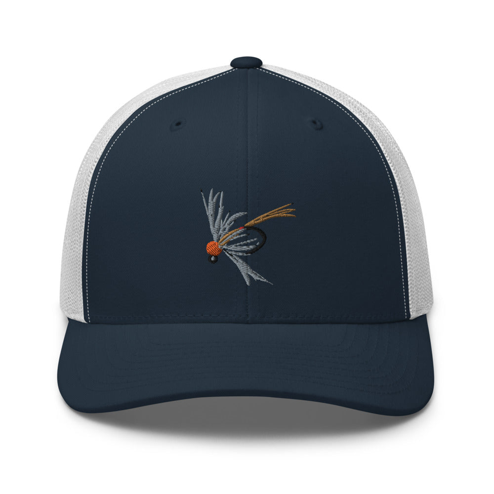 Unisex Adult Soft Hackle Pheasant Tail Retro Trucker Hat | Yupoong 6606