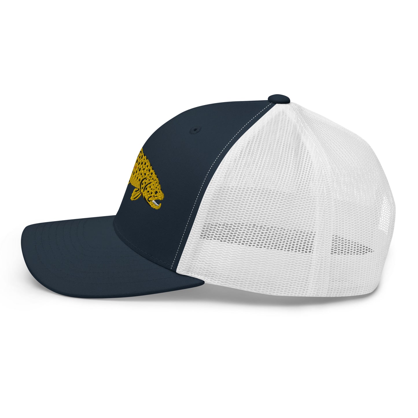 Unisex Adult Brown Trout Trucker Hat | Yupoong 6606